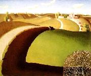 Spring Plowing Grant Wood